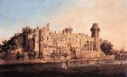 Warwick Castle: the South Front df, Canaletto