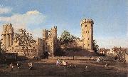 Warwick Castle: the East Front df, Canaletto