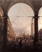 Canaletto Piazza San Marco: Looking East from the North-West Corner f oil painting on canvas