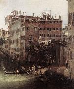 Canaletto The Rio dei Mendicanti (detail) oil painting on canvas