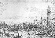 Canaletto Venice: The Canale di San Marco with the Bucintoro at Anchor f oil painting on canvas