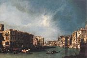 The Grand Canal from Rialto toward the North, Canaletto