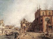 Santi Giovanni e Paolo and the Scuola di San Marco fdg, Canaletto