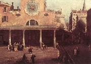 Canaletto San Giacomo di Rialto (detail) kkj USA oil painting artist