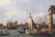 Canaletto La Punta della Dogana (Custom Point) dfg USA oil painting reproduction