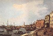 Canaletto Riva degli Schiavoni - west side dfg oil painting on canvas