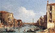 Canaletto The Grand Canal from Campo S. Vio towards the Bacino fdg painting