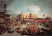 The Bucintoro Returning to the Molo on Ascension Day fg, Canaletto
