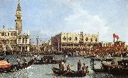 Return of the Bucentoro to the Molo on Ascension Day d, Canaletto