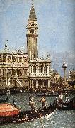 Return of the Bucentoro to the Molo on Ascension Day (detail)  fd, Canaletto
