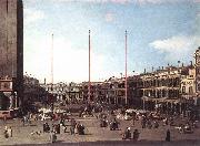 Canaletto Piazza San Marco, Looking toward San Geminiano df oil painting reproduction