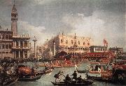 The Bucintore Returning to the Molo on Ascension Day, Canaletto