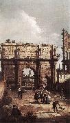 Canaletto Rome: The Arch of Constantine ffg oil painting