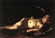 Caravaggio Sleeping Cupid gg oil painting reproduction