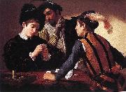 Caravaggio The Cardsharps f oil painting on canvas