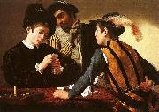 Caravaggio The Cardsharps painting