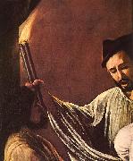Caravaggio The Seven Acts of Mercy (detail) dfg painting