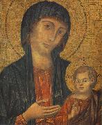 Cimabue The Madonna in Majesty (detail) fgjg oil painting on canvas