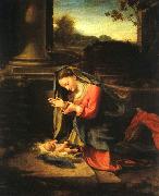 Madonna Worshipping the Child, Correggio