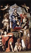 Domenichino Madonna and Child with St Petronius and St John the Baptist dg USA oil painting reproduction