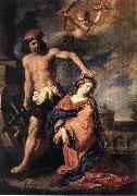 GUERCINO Martyrdom of St Catherine sdg oil painting artist