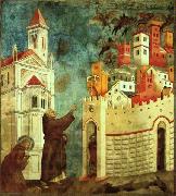 The Devils Cast Out of Arezzo, Giotto
