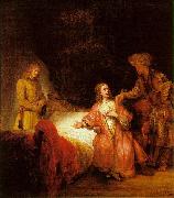 Rembrandt Joseph Accused by Potiphar's Wife USA oil painting artist
