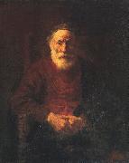 Rembrandt Portrait of an Old Jewish Man USA oil painting artist