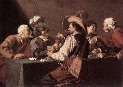 ROMBOUTS, Theodor The Card Players dh oil