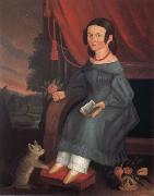 Girl with A Grey Cat, Anonymous
