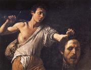 Caravaggio David with the head of Goliath oil painting reproduction