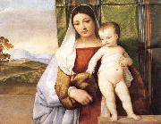 Titian The Gypsy Madonna USA oil painting artist