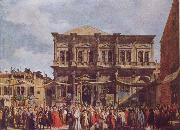 Canaletto The Feast Day of St Roch oil painting on canvas
