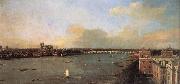 Canaletto London, Seen from an Arch of Westminster Bridge USA oil painting artist