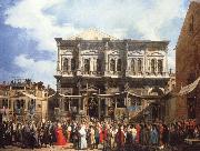 Canaletto Venice The Feast Day of Saitn Roch oil painting reproduction