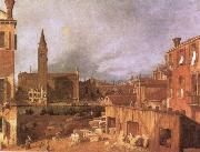 Canaletto Campo S.Vidal and Santa Maria della Carita USA oil painting artist