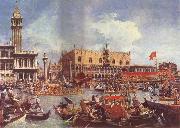 Canaletto The Bucintoro at the Molo on Ascension Day USA oil painting reproduction