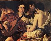 Caravaggio The Musicians USA oil painting artist