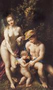 Correggio Venus with Mercury and Cupid USA oil painting artist
