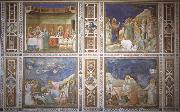 Giotto The wedding to Guns De arouse-king of Lazarus, De bewening of Christ and Noli me tangera USA oil painting artist
