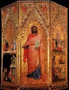 Orcagna Saint Matthew and scenes from his Life oil