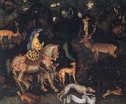 PISANELLO The Vision of Saint Eustace oil painting on canvas