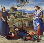 Raphael The Vision of a Knight oil painting artist