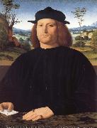 Solario Portrait of Giovanni Cristoforo Longoni oil painting on canvas