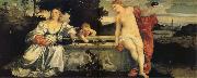 Titian Sacred and Profanc Love painting