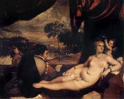 Titian Venus and the Lute Player USA oil painting artist