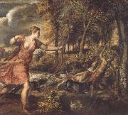 Titian The Death of Actaeon USA oil painting artist