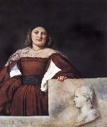 Titian Portrait of a lady oil painting reproduction