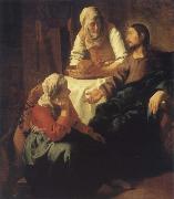 JanVermeer Christ in Maria and Marta USA oil painting artist
