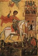 Anonymous The Miracle of St George and the Dragon oil